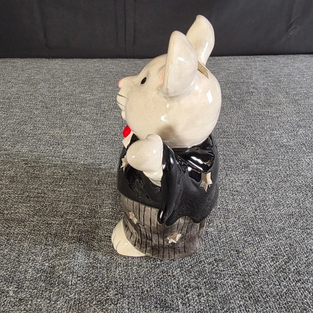 Blue Sky Clayworks Heather Goldminc Magician Mouse Halloween Tealight Holder